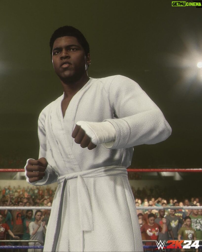 Muhammad Ali Instagram - The Greatest is about to enter the ring. 🥊 @muhammadali X #WWE2K24
