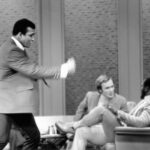 Muhammad Ali Instagram - Muhammad Ali taunting Joe Frazier while interviewing with Dick Cavett during a taping on the television set of The Dick Cavett Show at ABC TV Studios.⁣ ⁣ New York, 1974.⁣ ⁣ 📸: @neilleiferphotography⁣ ⁣ ⁣ #MuhammadAli #Icon #DickCavett #JoeFrazier #Boxing #Champion #GOAT #ABC #Show
