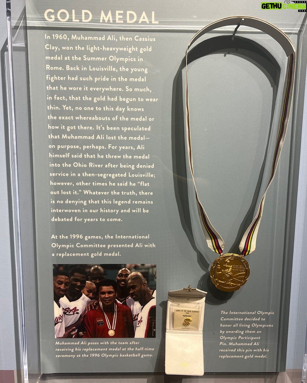 Muhammad Ali Instagram - Fun Fact: After Muhamad Ali won the Olympic gold medal in 1960, he wore it for 2 full days straight without taking it off! @alicenterlou #MuhammadAli #Icon #Fact #Olympic #GoldMedal #Twodays