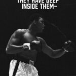 Muhammad Ali Instagram - “Champions aren't made in gyms. Champions are made from something they have deep inside them-a desire, a dream, a vision. They have to have the skill, and the will. But the will must be stronger than the skill.”⁣ ⁣ ⁣ ⁣ #MuhammadAli #Icon #Quote #Champion #Skill #Will