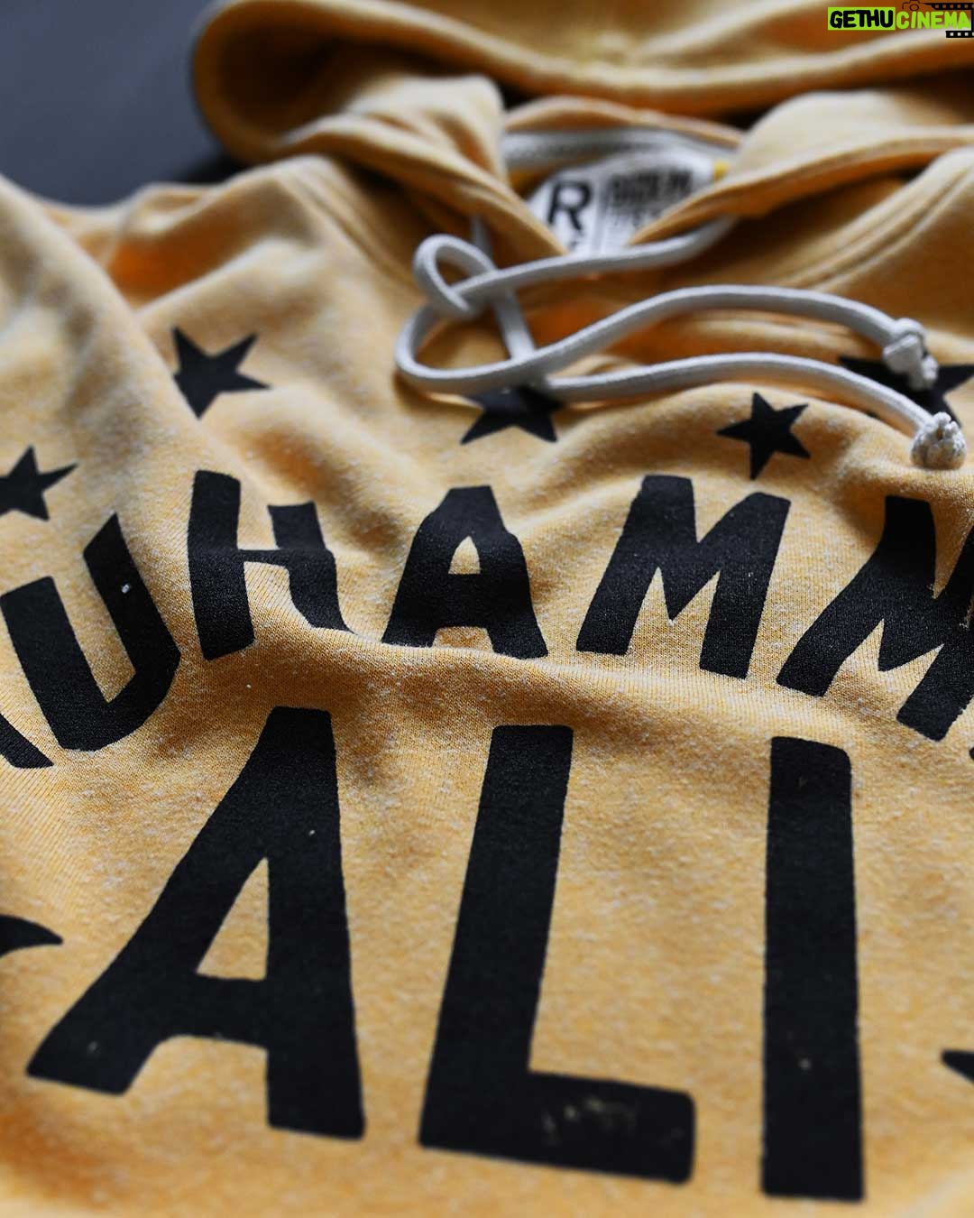Muhammad Ali Instagram - “Float like a butterfly, sting like a bee.” New Arrival by @rootsoffight. The #rootsoffight vintage yellow “Float Like a Butterfly” hoody is now available, paying homage to the great Muhammad Ali - only at rootsoffight.com. #MuhammadAli #KnowYourRoots