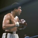 Muhammad Ali Instagram - NABF Heavyweight Title: Muhammad Ali taking on Joe Frazier during their fight at in New York, NY.⁣ ⁣ January 1974.⁣ ⁣ 📸: @neilleiferphotography⁣ ⁣ ⁣ ⁣ #MuhammadAli #Icon #Fight #Boxing #GOAT #Heavyweight #NeilLeifer #Photography #JoeFrazier #NewYork