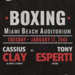 Muhammad Ali Instagram - January 17, 1961⁣ ⁣ Ali's masterclass in Miami Beach 🥊. Esperti, returning after 6 years, met Ali's brilliance head-on resulting in a TKO in just 3 rounds! ⁣ ⁣ ⁣ #MuhammadAli #Icon #Boxing #Fight #AnthonyEsperti #Miami #TKO #Champion