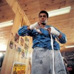 Muhammad Ali Instagram – Muhammad wrapping his hands while wearing a sauna suit at his training camp cabin.⁣
⁣
January 1974.⁣
⁣
📸: @neilleiferphotography⁣
⁣
 ⁣
#MuhammadAli #Icon #NeilLeifer #Photography #SaunaSuit #WrappingHands #Boxing #Champion #GOAT
