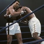 Muhammad Ali Instagram - Muhammad Ali in action vs Joe Frazier during their fight at Madison Square Garden in New York City.⁣ ⁣ 📸: @neilleiferphotography⁣ ⁣ ⁣ ⁣ #MuhammadAli #Icon #Boxing #Champion #GOAT #MSG #NewYorkCity #JoeFrazier