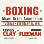 Muhammad Ali Instagram - Today in 1961🗓🥊⁣ ⁣ Muhammad Ali faced a formidable challenge in light-heavyweight Donnie Fleeman at Miami Beach, Florida. Demonstrating his prowess, Ali ultimately triumphed, securing a victory through a technical knockout in the seventh round.⁣ ⁣ ⁣ #MuhammadAli #Icon #Star #Fight #Champion #GOAT #DonnieFleeman #MiamiBeach #Florida #TKO