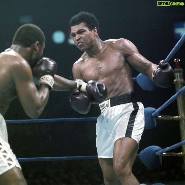 Muhammad Ali Instagram - On this day in 1974π₯π₯β£ β£ While not as dramatic as their other encounters, Ali's strategy still shone through. Dodging Frazier's power and dominating with skill, Ali clinched a unanimous victory in the 12th round.β£ β£ β£ #MuhammadAli #Icon #JoeFrazier #Champion #Boxing #GOAT #Fight #Unanimous #Victory