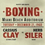 Muhammad Ali Instagram - Muhammad Ali (formerly known as Cassius Clay) defeated Herb Siler with a fourth-round technical knockout in Miami, shortly after joining the 5th Street Gym.⁣ ⁣ ⁣ ⁣ #MuhammadAli #Icon #Champion #Boxer #HerbSiler #Miami #5StreetGym #TKO #GOAT