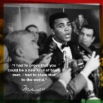 Muhammad Ali Instagram - “I had to prove that you could be a new kind of black man. I had to show that to the world.”⁣ ⁣ ⁣ #MuhammadAli #Icon #Quote #BHM #BlackHistoryMonth #BlackHistory