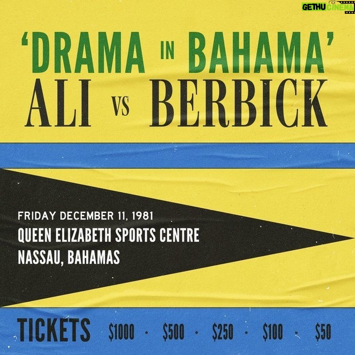 Muhammad Ali Instagram - 💥December 11th, 1981.💥 Muhammad Ali faced Trevor Berbick in a ten-round bout titled "Drama in Bahama" in Nassau, Bahamas. Berbick won through a unanimous decision, marking Ali's final professional boxing match. #MuhammadAli #Icon #Fight #DramainBahama #Nassau #TrevorBerbick #FinalMatch #Career