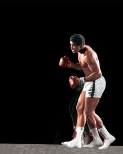 Muhammad Ali Instagram - A multiple exposure portrait of Muhammad Ali demonstrating his “Ali Double-Clutch Shuffle” during a photoshoot at Life Studios.⁣ ⁣ New York City, 1966.⁣ ⁣ 📸: @neilleiferphotography⁣ ⁣ ⁣ ⁣ #MuhammadAli #Icon #Boxing #GOAT #Champion #AliShuffle #Photoshoot #LifeStudios #NewYorkCity