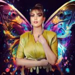 Munmun Dutta Instagram - This was a fan art and I love it 🥰 😍 Thank you for your vision 😍 . . #fanart #munmundutta #angelwings #befree #befreebeyou India