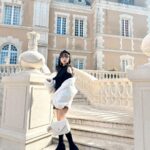 Murase Sae Instagram - #dailylook BLACK and WHITE🖤🤍☁️🕷️ ANDGEEBEE Holiday Coordinate(: #ANDGEEBEE #christmas #fashion