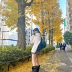 Murase Sae Instagram - #dailylook 1日お疲れ様でした(: 秋の街並みも見納めかあ💭🌆🍂 @andgeebee_official