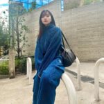 Murase Sae Instagram - #dailylook 移動も、とても楽なの🐻‍❄️☁️ 寒い寒いからお部屋でも活躍中💙💙 setup&Bag▶︎ @andgeebee_official 🍪🍪🍪🍪🍪🍪