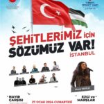 Murat Kekilli Instagram – İstanbul’da düzenleyeceğimiz “Şehitlerimiz İçin Sözümüz Var” programımızda ezgi ve marşlarıyla sanatçı Murat Kekilli ve birbirinden değerli sanatçılarımız sahne alacak.

📆 : 27 Ocak 2024 Cumartesi
⏰ : Hayır Çarşısı – 14:00
⏰ : Ezgi ve Marş – 19:00
📌 : İstanbul Kongre Merkezi