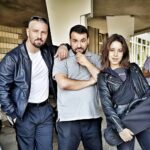 Murathan Muslu Instagram - The Kanak Connection Am Set mit @almila.bagriacik und @sahineryilmazofficial #almilabagriacik #sahineryilmaz #dergutebulle2 #amset #krimi #movie #tv Berlin, Germany