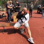 Murathan Muslu Instagram - Der Gute Bulle 2 von Lars Becker Foto @jasminshakeri - senk ju #dergutebulle2 #larsbecker #jasminshakeri #ekowmends @ekowmends #berlin #basketballcourt #basketball #movie #tv #zvoni #2rings #tissot #cekirdek #otk Berlin - Kreuzberg