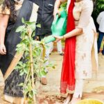NAKSHATRA TRINAYANI Instagram - I've accepted #GreenindiaChallenge ‬ ‪from @raghavtrs Planted 3 saplings Further I am challenging @rajinikanth @meramyakrishnan @deepikapadukone @hrithikroshan @dqsalmaan @karunakumar.1 ‪to plant 3 trees & continue the chain..spl thanks to @MPsantoshtrs garu for taking this intiate.