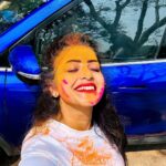 NAKSHATRA TRINAYANI Instagram - Love to spread colours💃 . . @sunilraz23 #nakshatra #holi #lovely #❤️ #🧡 #💛 #💚 #💙 #💜 #💗 #💖 #🌈 Hyderabad , Telengana. India