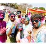 NAKSHATRA TRINAYANI Instagram - Love to spread colours💃 . . @sunilraz23 #nakshatra #holi #lovely #❤️ #🧡 #💛 #💚 #💙 #💜 #💗 #💖 #🌈 Hyderabad , Telengana. India