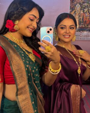 Nabanita Das Instagram - কলি আর ইচ্ছে……
#biyerfool @sunbanglaofficial