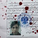 Nadezhda Tolokonnikova Instagram - DRINK MY BLOOD 🩸(2021). Blood drips on top of my freedom certificate, the only one thing that my government gave me after stealing 2 years of my life. This work went to three exhibits this year - solo exhibit in New Mexico at @container_turnercarroll and as a part of a group show "LIFELIKE" in California's Los Angeles and Cal Poly (curated by @katie_peyton_ ) Digital freedom certificate (replicated from a physical one by @kstihu ) and a vial of my blood collected by @pleasrdao in Dec 2021.