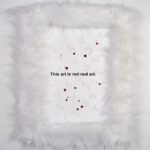 Nadezhda Tolokonnikova Instagram - This art is a hammer that shapes reality (series) 🩸🔨 2023 The text is printed on fabric. I use textile because traditionally it was labeled as low art/crafts, female work - and because I was forced to work with textile in my penal colony. The fabric is stapled to canvas, and pink and white fur is stapled to canvas as well. I use pins, needles, and parts of the sewing machine in this series, finally fulfilling my prison dreams about getting new sets of needles - now I'm a free person and can just order them online, it was a big pleasure ordering them! "We can't give you new needles and parts to fix your machine, did you forget where you are? You're in RUSSIA" - I was told in prison when I asked to fix my equipment. Splashes of acrylic paint on the fabric are reminiscent of my blood getting spilled on police and military uniforms that I was sewing in prison, injured by old and outdated equipment. For more solid red paint coverage - like in "This art screams in pain" piece - I used red spray paint, a tool that was widely used in my activist anarchist youth. Teddy bears are penetrated with needles like my fingers used to be when I was sewing in prison, teddy bears are covered in Putin's Ashes - I saved a bucket of ashes after the performance in August 2022 and now use it as art material. I combine cute and dangerous, playful and serious in this series, just like we did in our name, Pussy Riot. The harsh statements are combined with plush toys and faux fur 💣🐁 Once Marina Abramovic asked me why I like baby pink so much, she hates baby pink. I said that I want to look cute when cops are arresting me, I want them to look stupid. She said, ok, you're the only person I can accept wearing baby pink and hello kitty backpacks.
