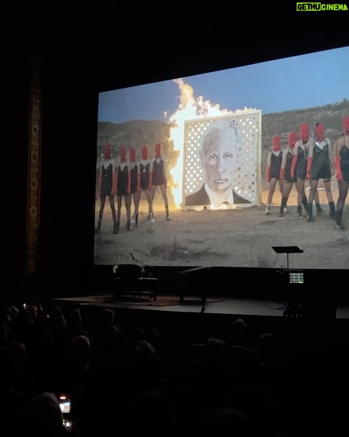 Nadezhda Tolokonnikova Instagram - MICHIGAN 🖤💒 Pussy Riot came to Michigan Theater right after our release in 2014, and I just went back there last night with a speech and Q&A. Full house both times, 1500 people, thank you for your continuous and overwhelming support. Reiterated that Putin is a war criminal and we shall support Ukraine with everything we have.