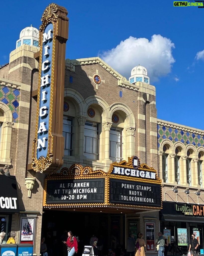 Nadezhda Tolokonnikova Instagram - MICHIGAN 🖤💒 Pussy Riot came to Michigan Theater right after our release in 2014, and I just went back there last night with a speech and Q&A. Full house both times, 1500 people, thank you for your continuous and overwhelming support. Reiterated that Putin is a war criminal and we shall support Ukraine with everything we have.