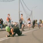 Nadezhda Tolokonnikova Instagram - Pussy Riot - ПОЛЗАНИЕ (акция). В ходе акции участницы Pussy Riot в военной форме ползали по ключевым локациям Москвы, напоминая гражданам о том, что никому во время войны отсидеться или отмолчаться не удастся. Война, начатая Путиным, должна быть закончена вместе с его режимом. Искусство имитирует жизнь или наоборот? Pussy Riot - CRAWLING (action). During the action, Pussy Riot members in military uniforms crawled around the key locations of Moscow, reminding citizens that no one will be able to sit out or remain silent during the war. The war started by Putin must be ended - with his regime. Life imitates art or the other way around? Photos by @evgenyfeldman @ifeelpresent