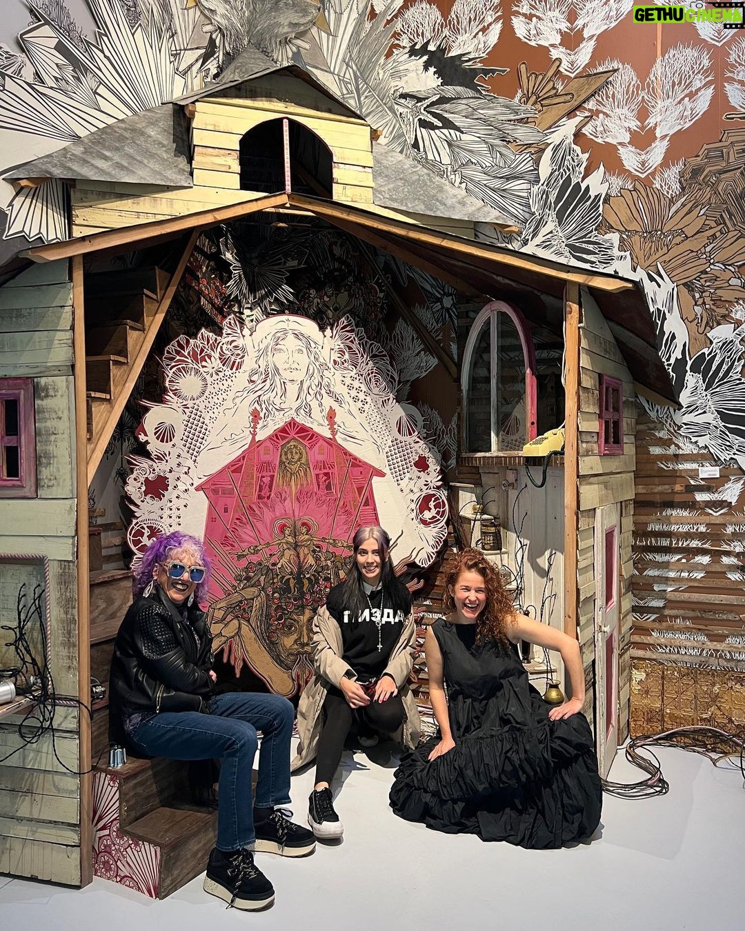 Nadezhda Tolokonnikova Instagram - I'm coming back to Belen, New Mexico, to get more wisdom, knowledge and passion from @judy.chicago, true icon, thought leader and a goddess of feminist art. This time you can join us! We host a public event at @throughtheflowerartspace on July 1st at 2 pm - it'll be a conversation between Judy and me + book signing. RSVP is free, link in my profile. On the photo #1 Judy shows me similarities between her C*NT cheerleaders (1971) and our punk-prayer. All across the globe and throughout times people are fighting for gender equality, facing ugly misogyny, being erased and silenced. What would you like me to ask Judy? What would you like to ask both of us? Leave your questions in comments. A(wo)men 🙏💒