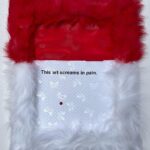 Nadezhda Tolokonnikova Instagram - This art is a hammer that shapes reality. 2023, series of 23 works. “Humor was another of the soul’s weapons in the fight for self-preservation. It is well known that humor can afford an aloofness and an ability to rise above any situation, even if only for a few seconds” - Viktor Frankl, Man’s search for meaning. I incorporate needles and sewing machine parts - they represent my experiences of forced labor in the camp. During that time, I would have dreams of receiving new sets of needles and machine parts, only to wake up to the harsh reality of continuing to sew on old, unsafe equipment. I endured injuries and excruciating pain while sewing, including a traumatic incident where a needle penetrated my finger and caused profuse bleeding, yet I was compelled to persist without proper medical care. The use of red splashes in my artwork represents the blood that stained my worktable at the factory. I incorporate teddy bears into my work, penetrating them with needles and presenting them as worn and dirty. The teddy bears encapsulate the innocence and vulnerability I once possessed, now marred and broken by the oppressive forces at play.