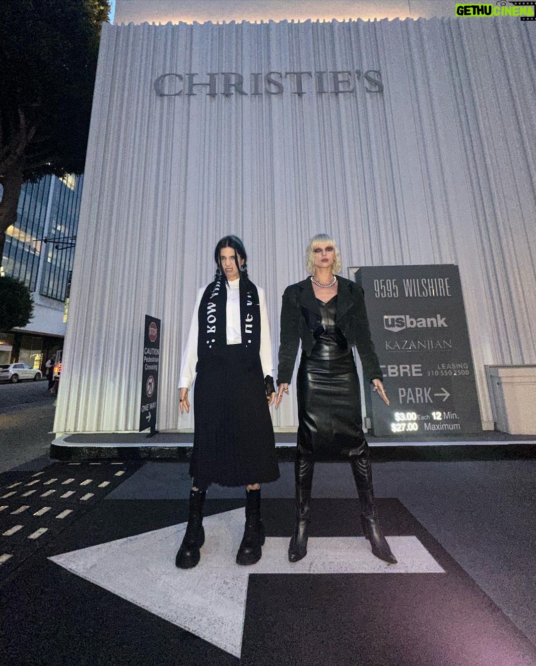 Nadezhda Tolokonnikova Instagram - "This Knife K•lls The Patriarchy" at @christiesinc 💒🥷 100% go to @unicef 🖤 Current bid: $3200 Bidding is live for the next 4 days. Curator: @arushikapoor1 16 x 20 inches canvas, faux fur, steel, wood "This Knife K•lls The Patriarchy" is a genesis piece of "De•th by 1000 Cuts" project. The artist uses repurposed metal foraged from an abandoned prison. In the production of these works, the artist uses her skills that she learned while being subjected to forced labor during the 2 years she served as a political prisoner in Russian labor camps. De•th by 1000 cuts refers to an ancient method of tort•re in which numerous small cuts were made on a victim's body. None of the cuts were deadly by themselves, but the combination of them would cause them to die a slow, painful de•th. Similarly, every activist who raise a voice against an oppressive authoritarian system, causes it to ble•d and to, eventually, 🪦. The artist who was thrown in prison for her art and has to bear her criminal record for the rest of her life, is reclaiming the identity of a criminal, wears it as a badge of honor, grabs back her agency and stands up against oppressors. Lucky to be working with @properreplica on this project. Link to the auction in bio 🔪🪦