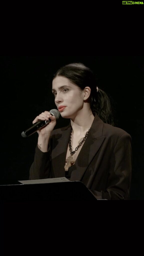 Nadezhda Tolokonnikova Instagram - The Michigan Theater speech 🖤🥷💒 Putin is a war criminal and I can’t wait to see him being sentenced for his crimes against humanity in the Hague, the international court of justice. Putin did not just strip me away from my freedom and mental health, he stole my identity. I don’t know what it means to be a person from Russia anymore. I used to be proud of being russian, now i’m ashamed. I’m eternally saddened that we were not effective enough, that we did not get rid of Putin before it’s too late. My homeland is stolen from me and I don’t have an identity anymore, but, unlike many other friends of mine, I still have the privilege of being alive. My brave colleague, anti-Putin activist Kara-Murza, who was sentenced earlier this year for 25 years in a penal colony for publicly denouncing Putin and the war in Ukraine, said in his closing statement: “I know that the day will come when the darkness engulfing our country will dissipate, this day will come as inevitably as spring comes to replace even the frostiest winter.” @pennystampsseries hosted the event, more about the Penny Stamps Speaker Series visit pennystampsevents.org Thank you @umstamps @umicharts and Chrisstina Hamilton for this great conversation 🖤💒🥷