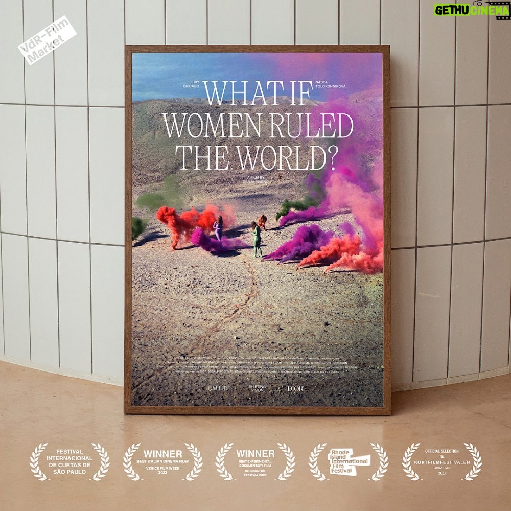 Nadezhda Tolokonnikova Instagram - 🏆🎞️🙇‍♀️ Our short film with @judy.chicago - What If Women Ruled The World? - is getting sooo many awards and great reviews its WOW 😳 🏆 “Best Experimental Documentary”, at Doc.Boston Documentary Festival 🏆 “Best Italian Cinema Now”, at Venice Film Week The film, which was produced by @shiftingvision_, directed by @giuliamagno_, and in partnership with @dminti.io, has also been screened at: -The Visions du Reel Film Market Flickers’ Rhode Island International Film Festival -The Norwegian Short Film Festival The São Paulo International Short Film Festival. We are super proud of the international attention that this participatory art project is receiving. 😳