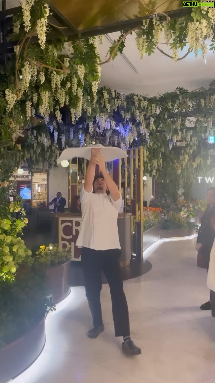 Nadine Njeim Instagram - This time my partner is the pizza dough 😂 he is such a good dancer ! 🤩 it’s really THE CRAZY PIZZA RESTAURANT !