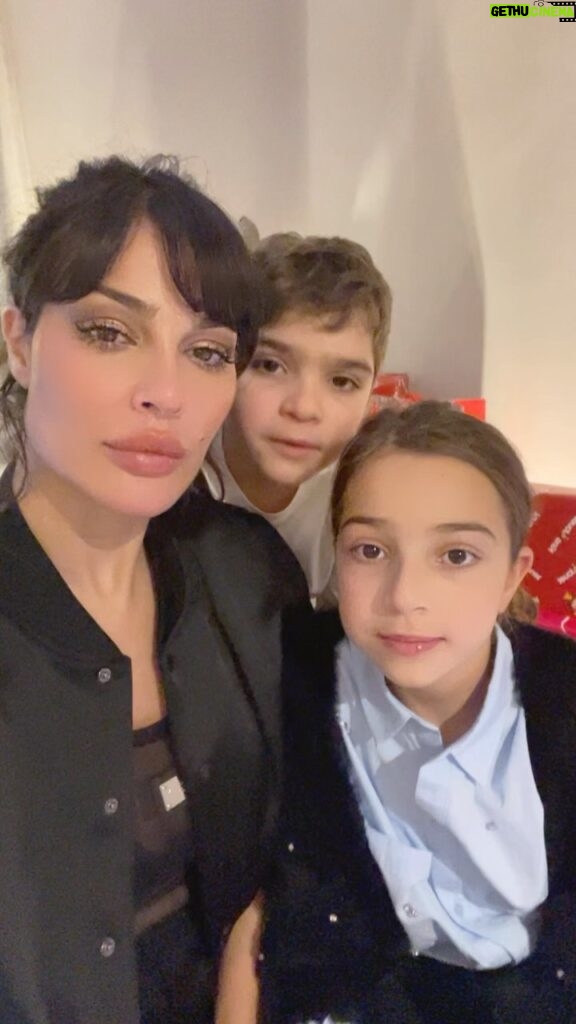 Nadine Njeim Instagram - All I need for Christmas …. All I want …. my Heaven and Jovany