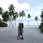 Nadine Njeim Instagram - Sky above , sand below , peace within… Never bored in the Maldives Thank you @ooreethirah @ooresorts for making our vacation so special 💖👙🙌🏼 #nadinenassibnjeim #نادين_نسيب_نجيم