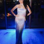 Nadine Njeim Instagram - « Be a mermaid. Swim fast wear a crown, and dream big. » A mermaid for #VogueBallofArabia 🧜‍♀️ Stylist: @cedrichaddad Dress: @ramikadi Jewelry: @bulgari Shoes: @aquazzura Bag: @tylerellisofficial Makeup: by Nadine njeim beauty Photo: @mk.visionn #nadinenassibnjeim #نادين_نسيب_نجيم