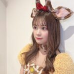 Nanase Yoshikawa Instagram - dot yell fesありがとうございました🦒 一足先のハロウィンコスチューム🎃 キリンさんしました🦒🦒🦒 告知されてすぐだったのにみんな来てくれてありがとう！リップグロスセンター初めてした💄