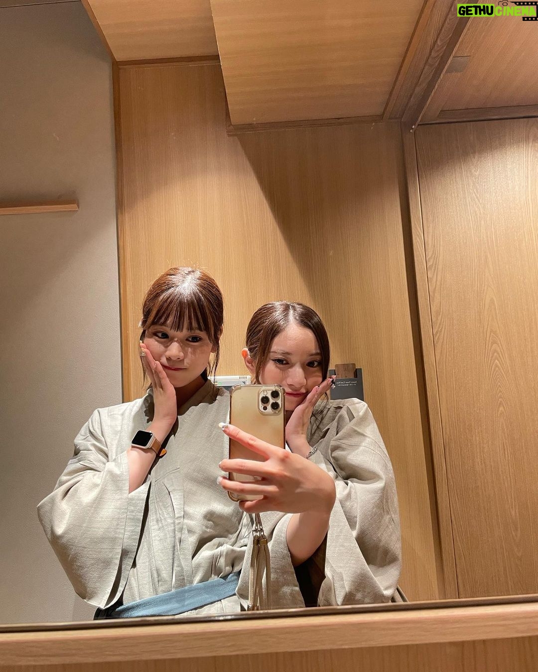 Nanase Yoshikawa Instagram - 2人でお疲れ様会☺️宿でゆっくり過ごせました🥱🥱幸せ