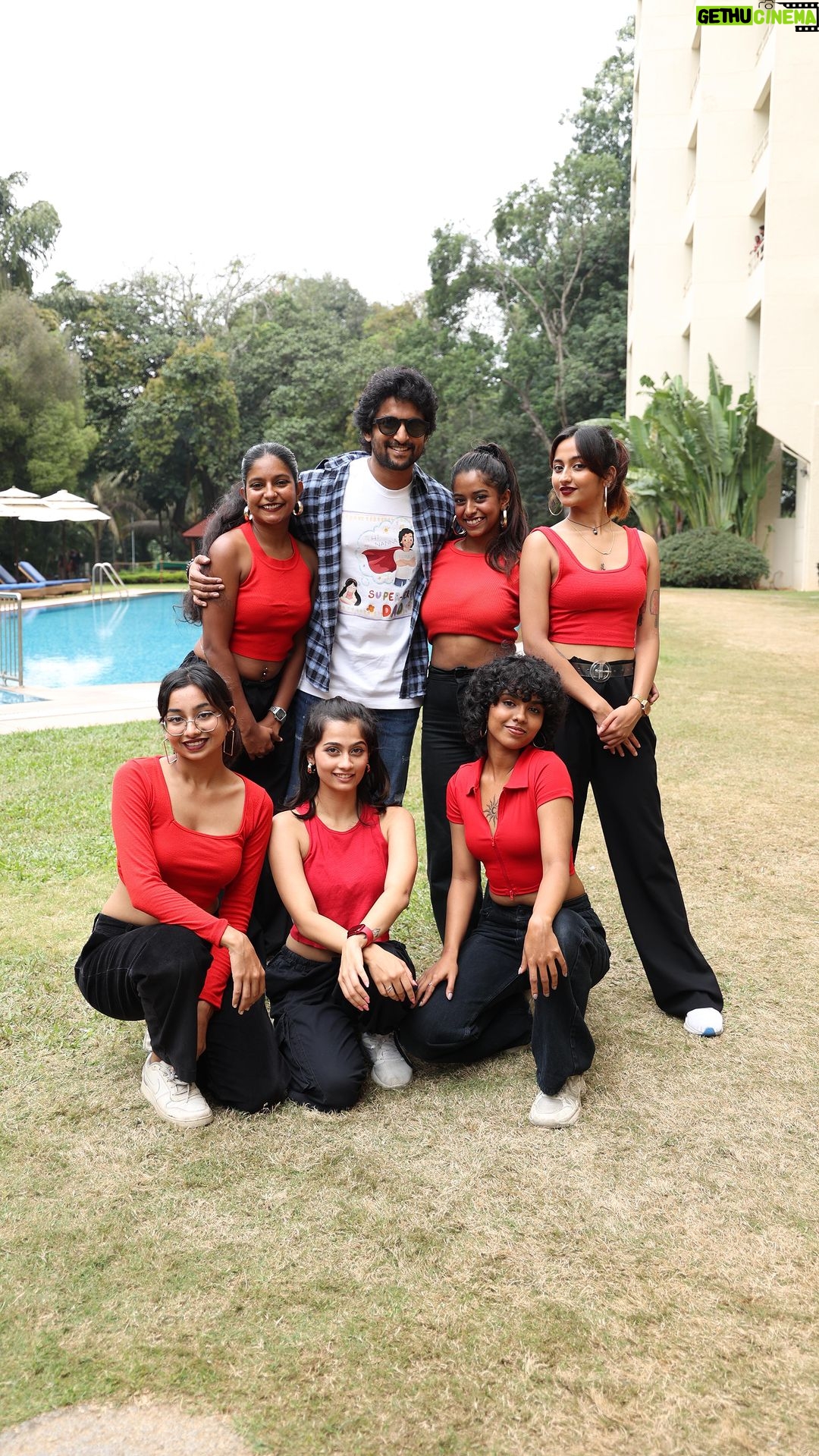 Nani Instagram - Party lo itu Atu🥳 Had so much fun vibing with @nameisnani Go watch ‘Hi Nanna’ in theatres on the 7th of December!! #HiNanna #HiNannaOnDec7th #OdiyammaChallenge @nameisnani @mrunalthakur @shouryuv @boscomartis @heshamabdulwahab @tseriessouthofficial