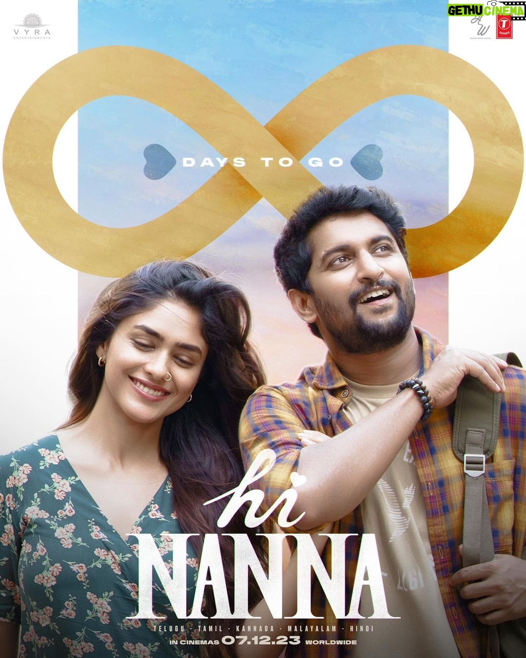 Nani Instagram - 8 days to go ♾️♥️ #HiNannaOnDec7th