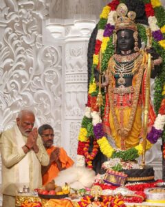Narendra Modi Instagram - Divine moments from Ayodhya. Every Indian will remember this day. May Prabhu Shri Ram always bless us.