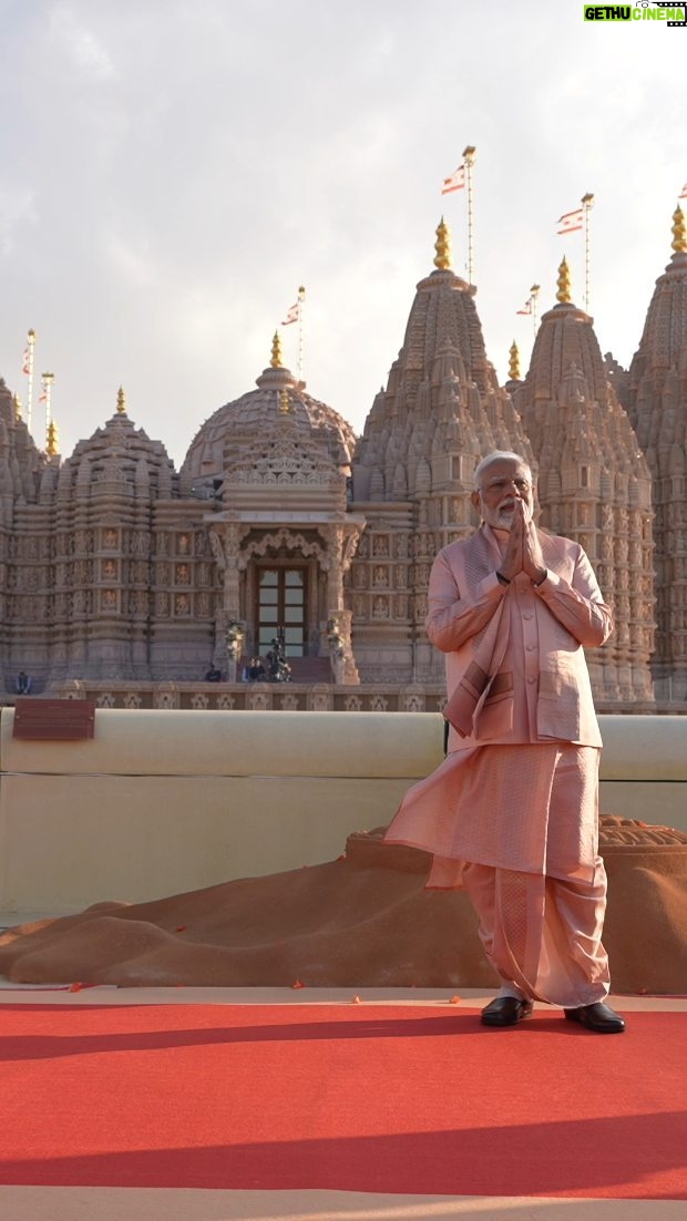 Narendra Modi Instagram - The inauguration of BAPS Hindu Mandir in Abu Dhabi, UAE... A moment etched in history.