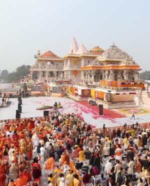 Narendra Modi Instagram - Divine moments from Ayodhya. Every Indian will remember this day. May Prabhu Shri Ram always bless us.