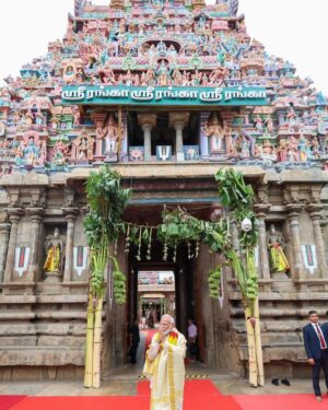 Narendra Modi Instagram - Blessed to visit the Sri Ranganathaswamy Temple and the Arulmigu Ramanathaswamy Temple.
