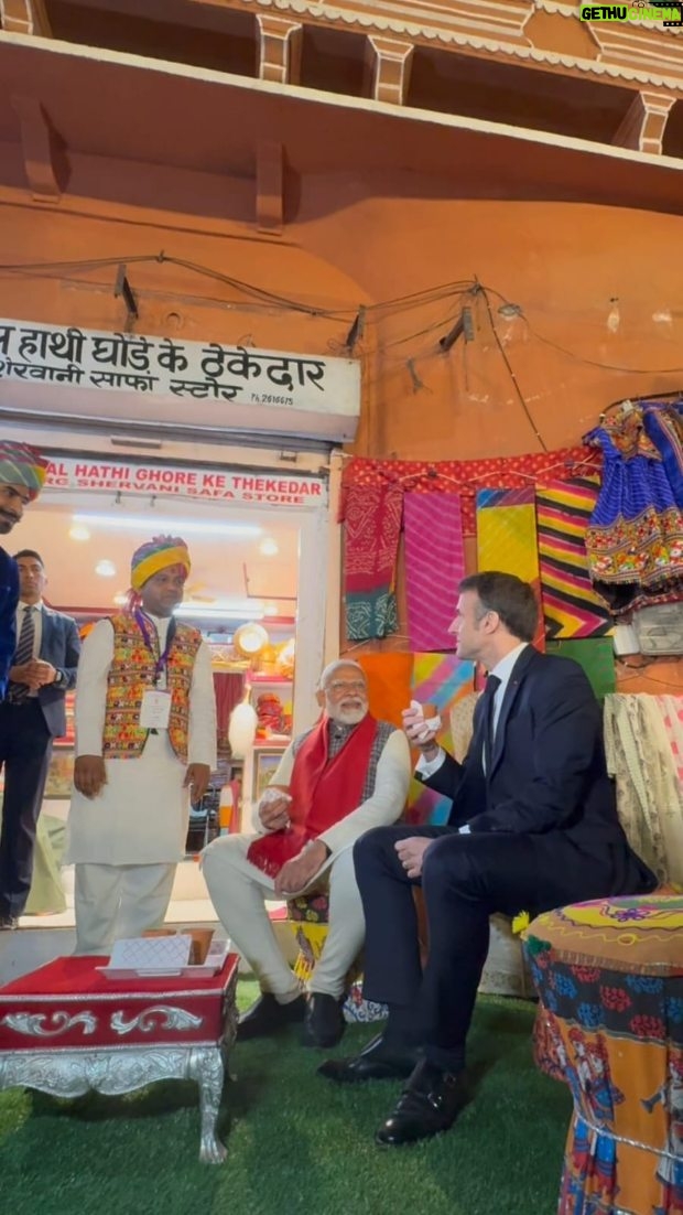 Narendra Modi - 3.5 Million Likes - Tea with my friend President @emmanuelmacron