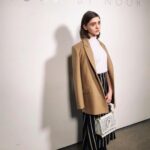 Natalia Dyer Instagram - yes definitely going to live in this blazer for a while thank you #noonbynoor #nyfw